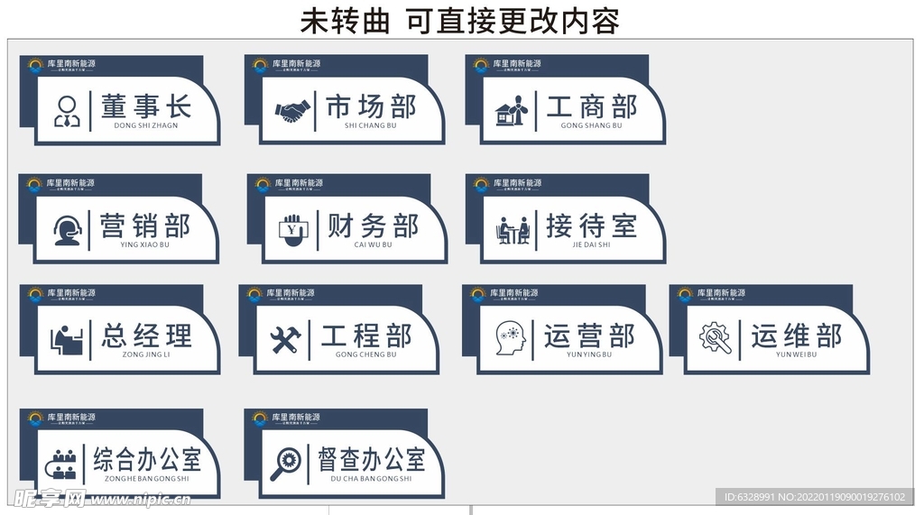 科室牌异型