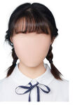 女士 头发 模板 修图 证件照