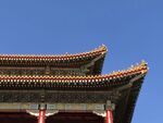 蓝天古建筑摄影