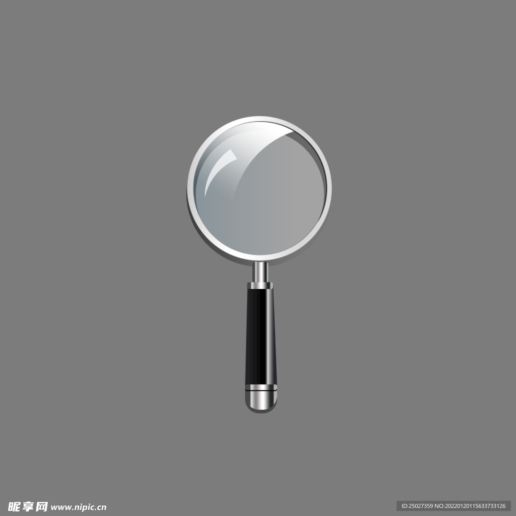 质感放大镜图标