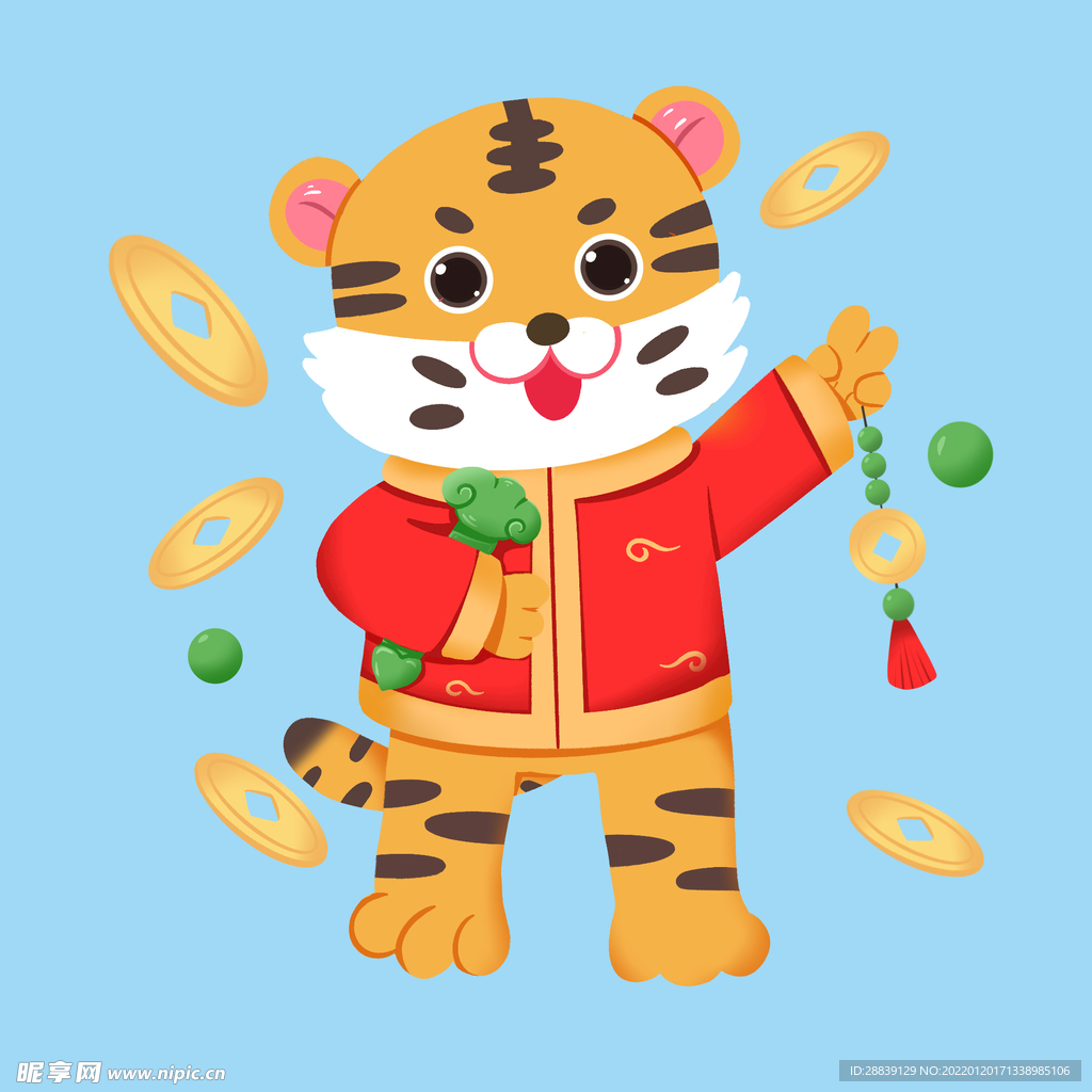  卡通老虎 