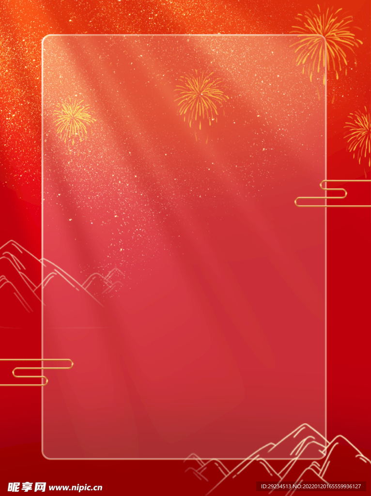 新年春节喜庆海报背景