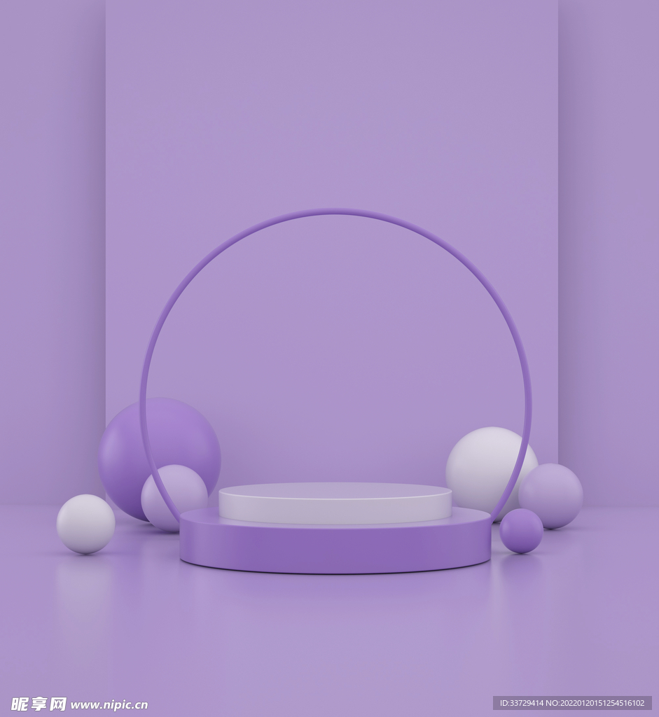 C4D 渲染 立体 背景