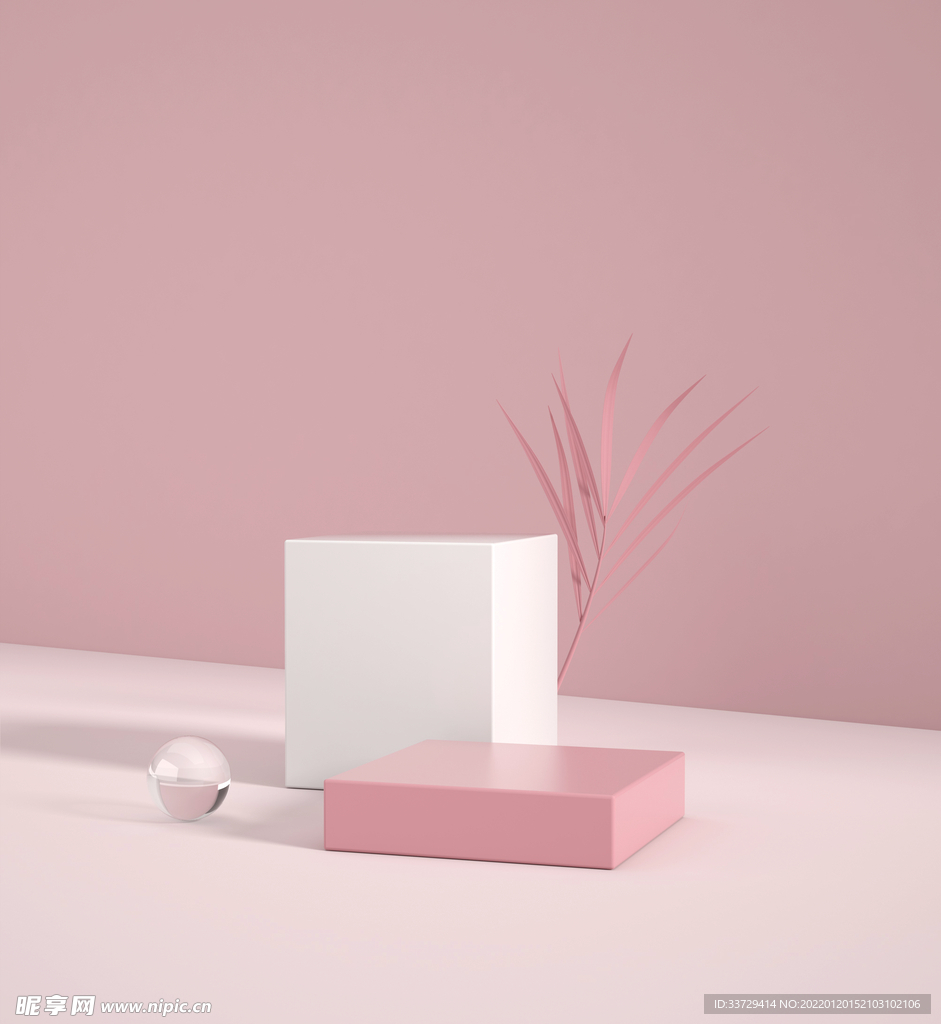 C4D 渲染 立体 背景