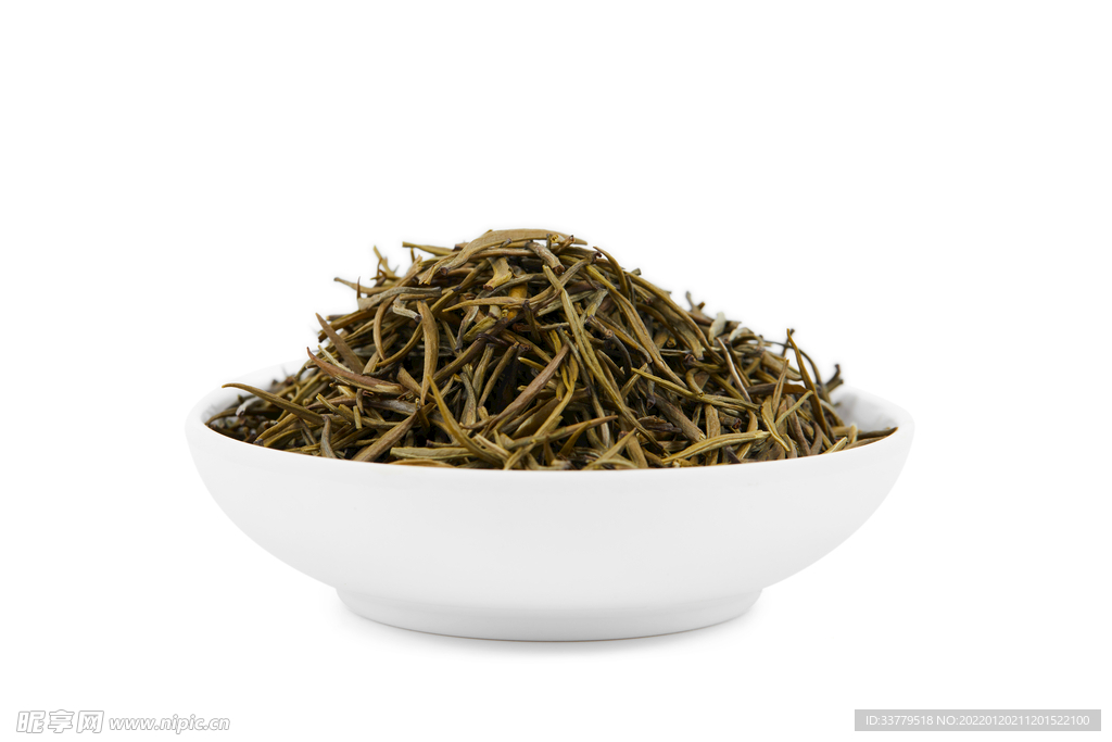 白底茶道茶叶绿茶恩施玉露散落茶