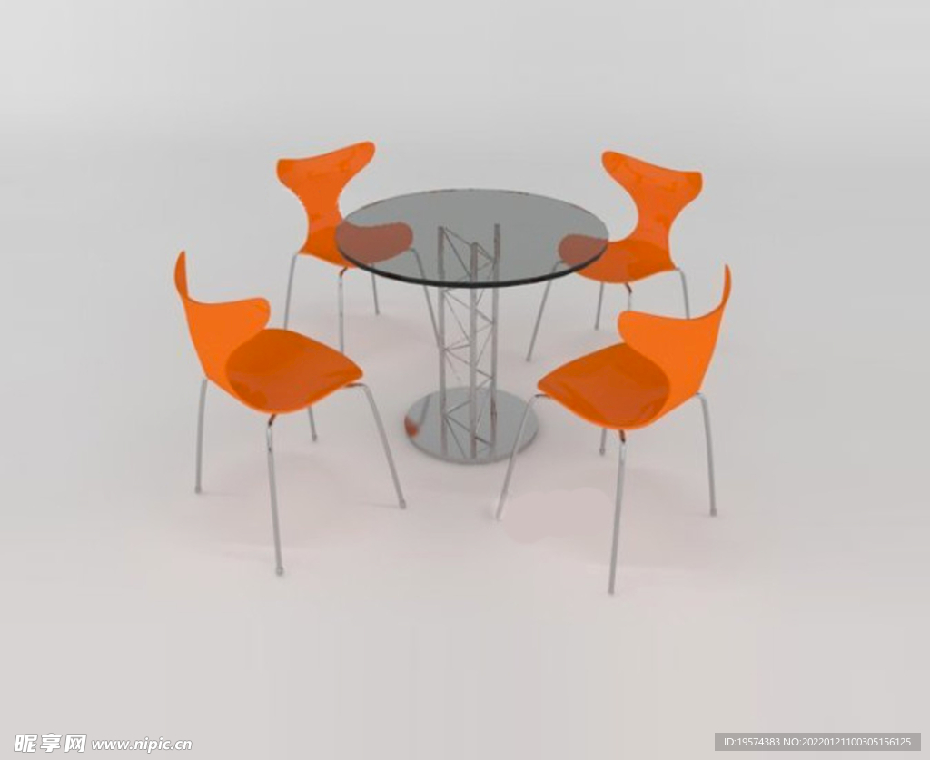 C4D 模型办公室桌椅