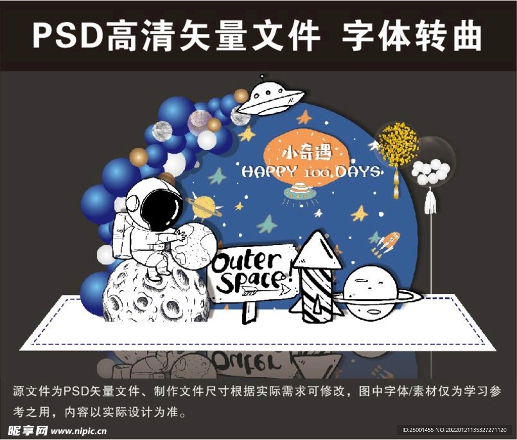 宇航员生日主题