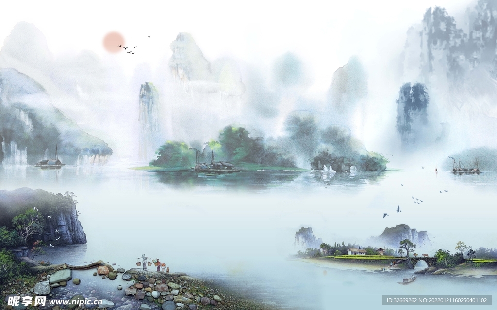 水墨背景
