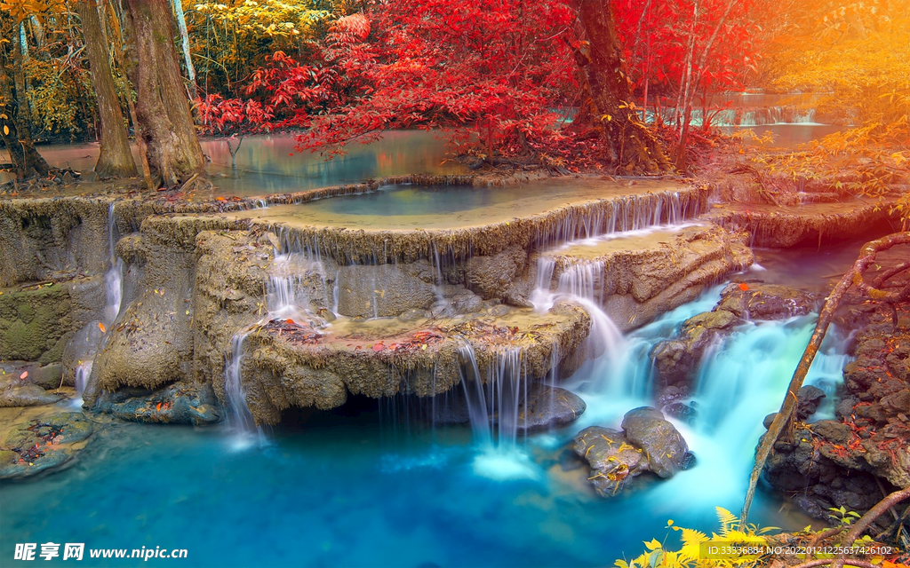 瀑布美景