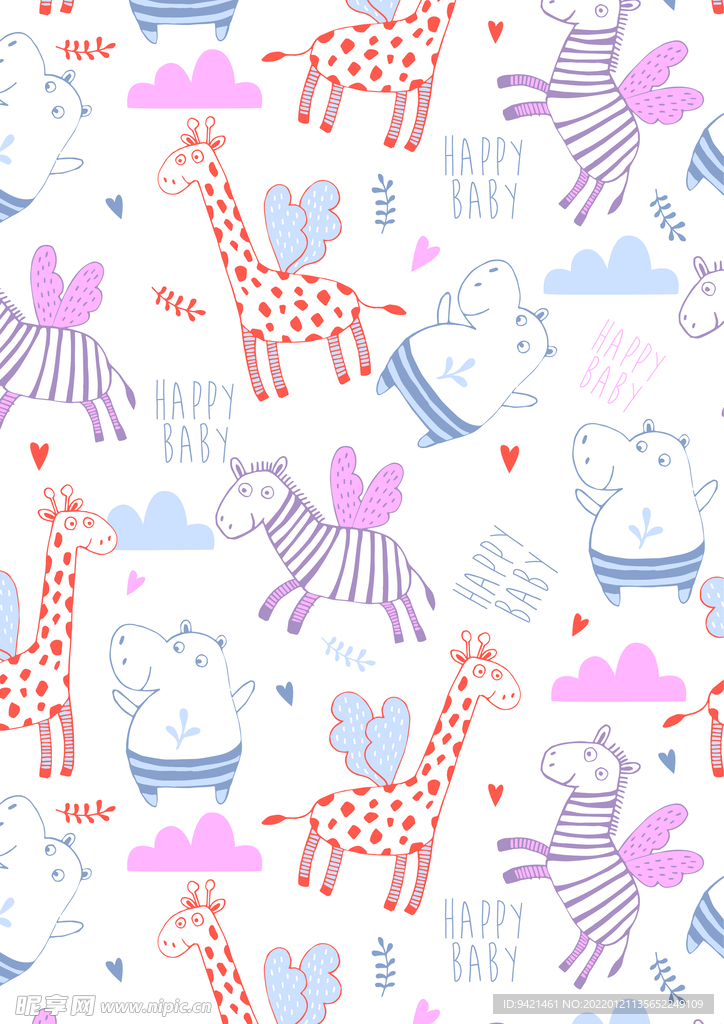 长颈鹿动物卡通