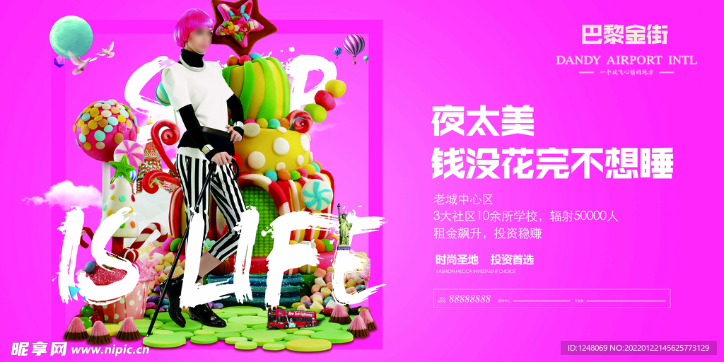 地产时尚商业商铺展板