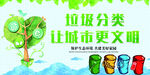 垃圾分类保护环境卫生展板设计