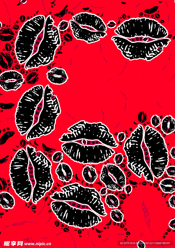 嘴巴插画