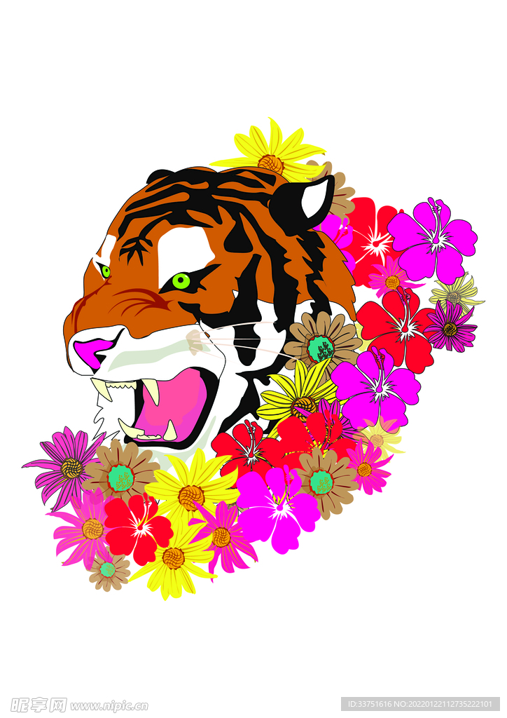老虎花卉