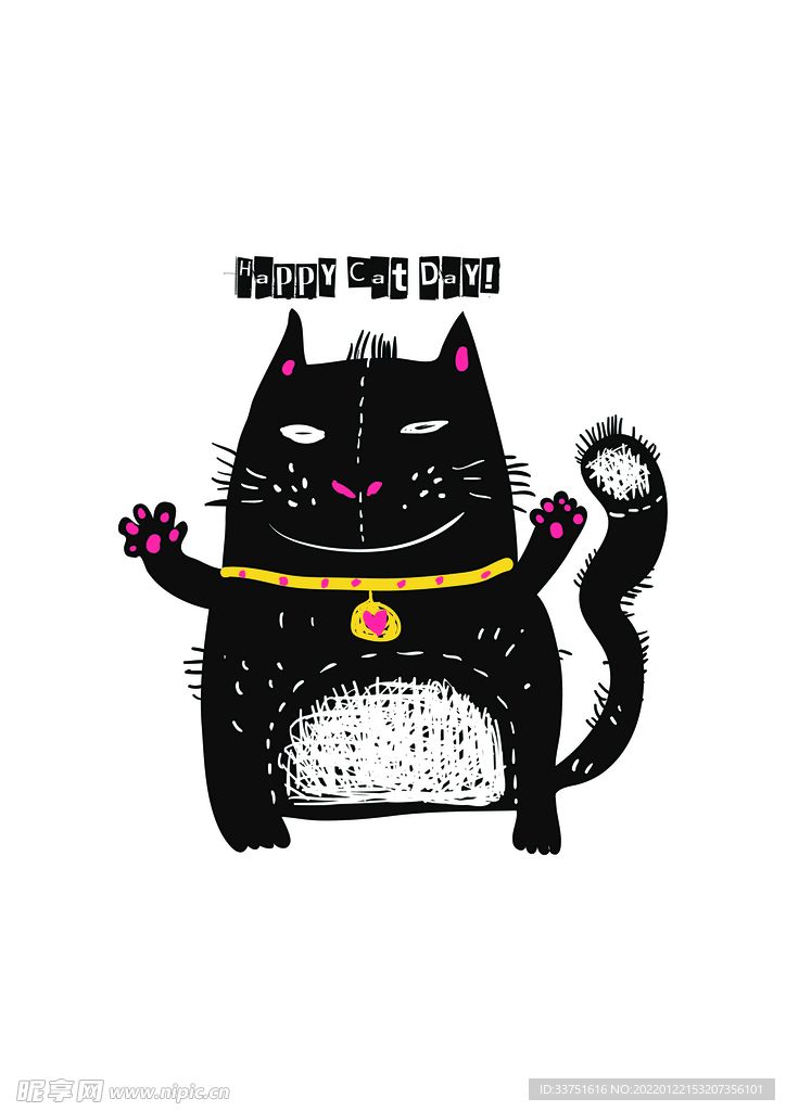 猫咪黑白