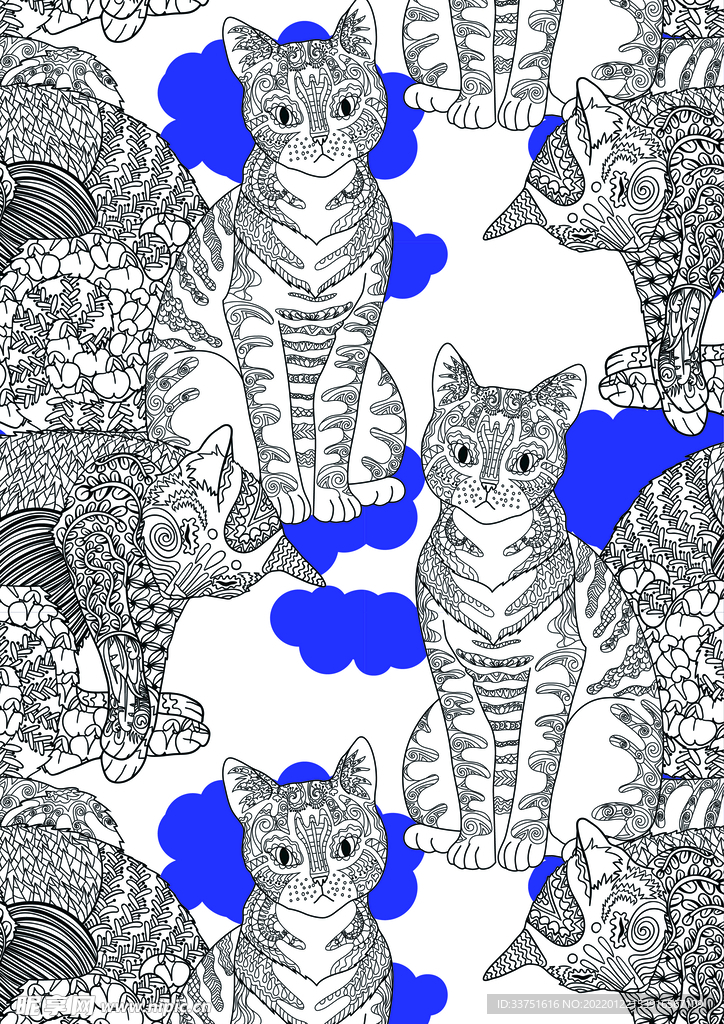 猫咪手绘