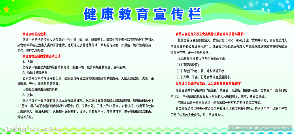 健康教育宣传栏