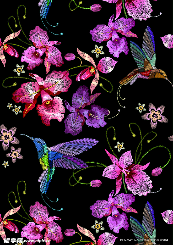 绣花花卉