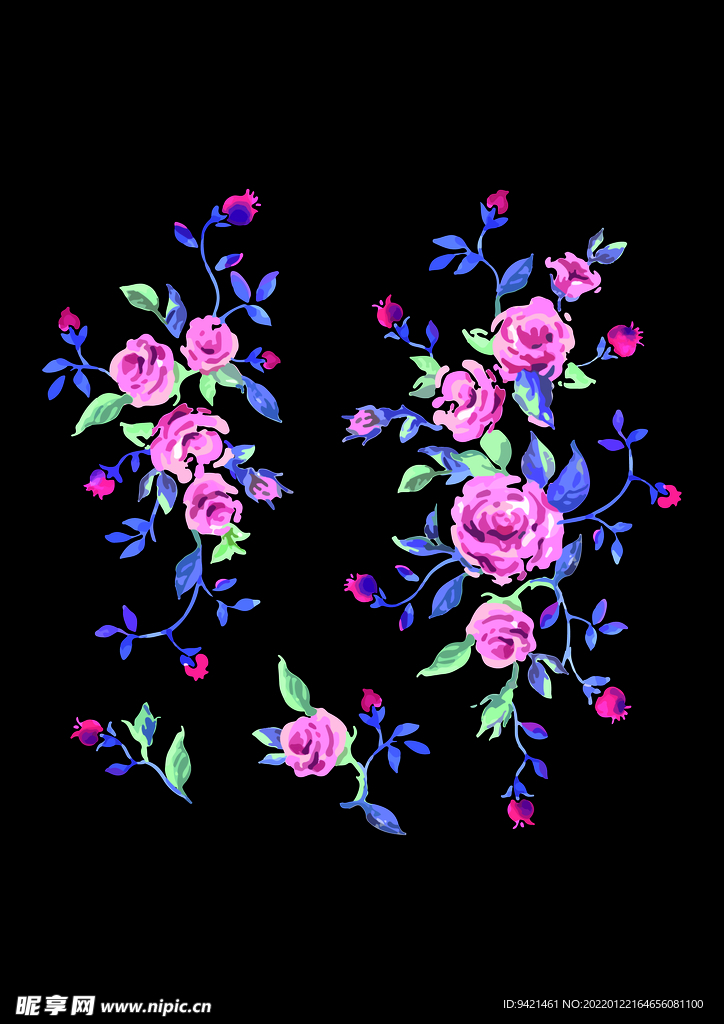 绣花花卉