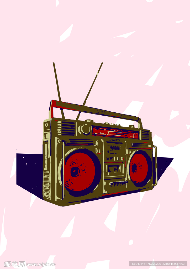 录音机卡通