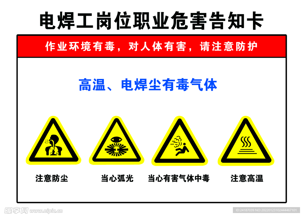 职业危害告知牌