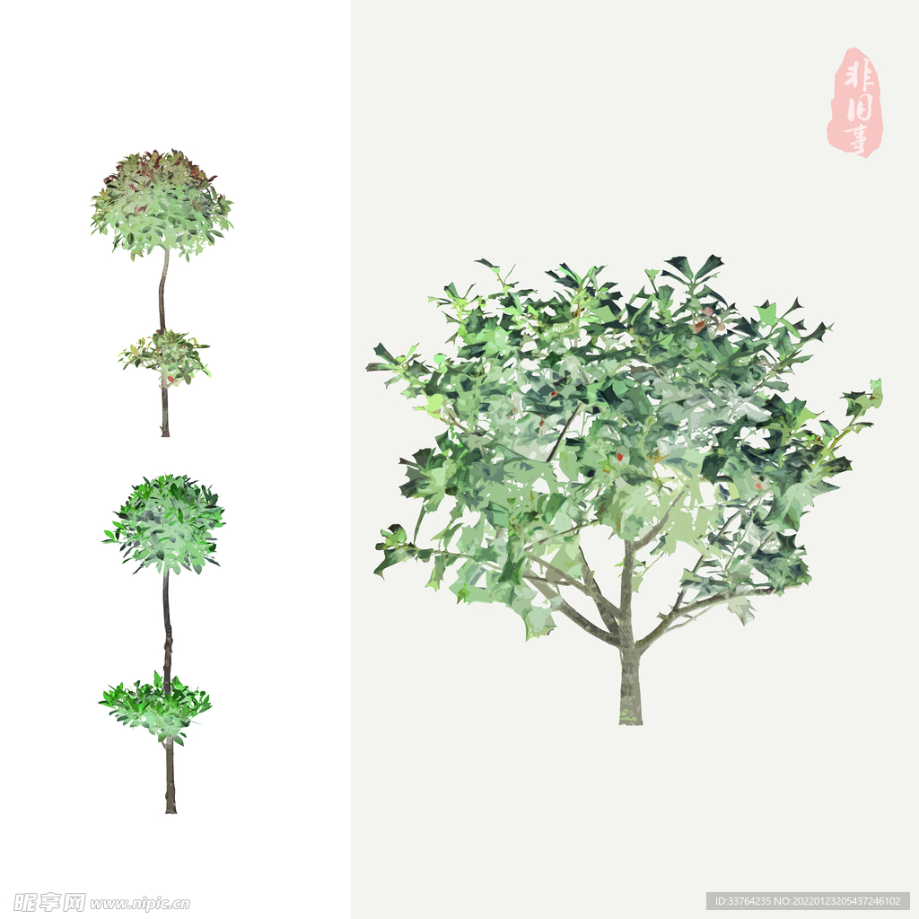灌木素材  