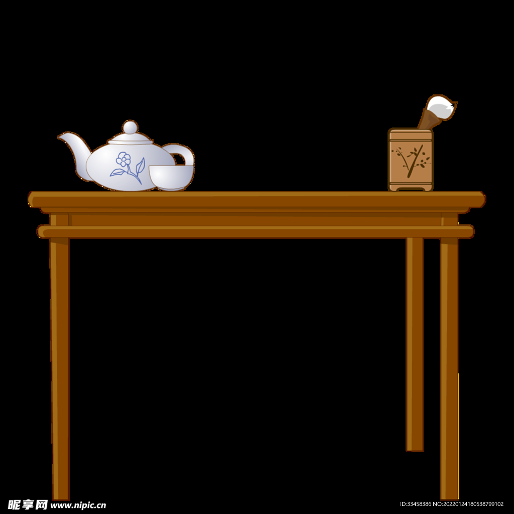 中国风传统文化品茶桌子