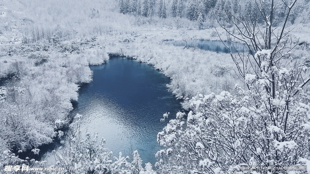 九寨沟雪景