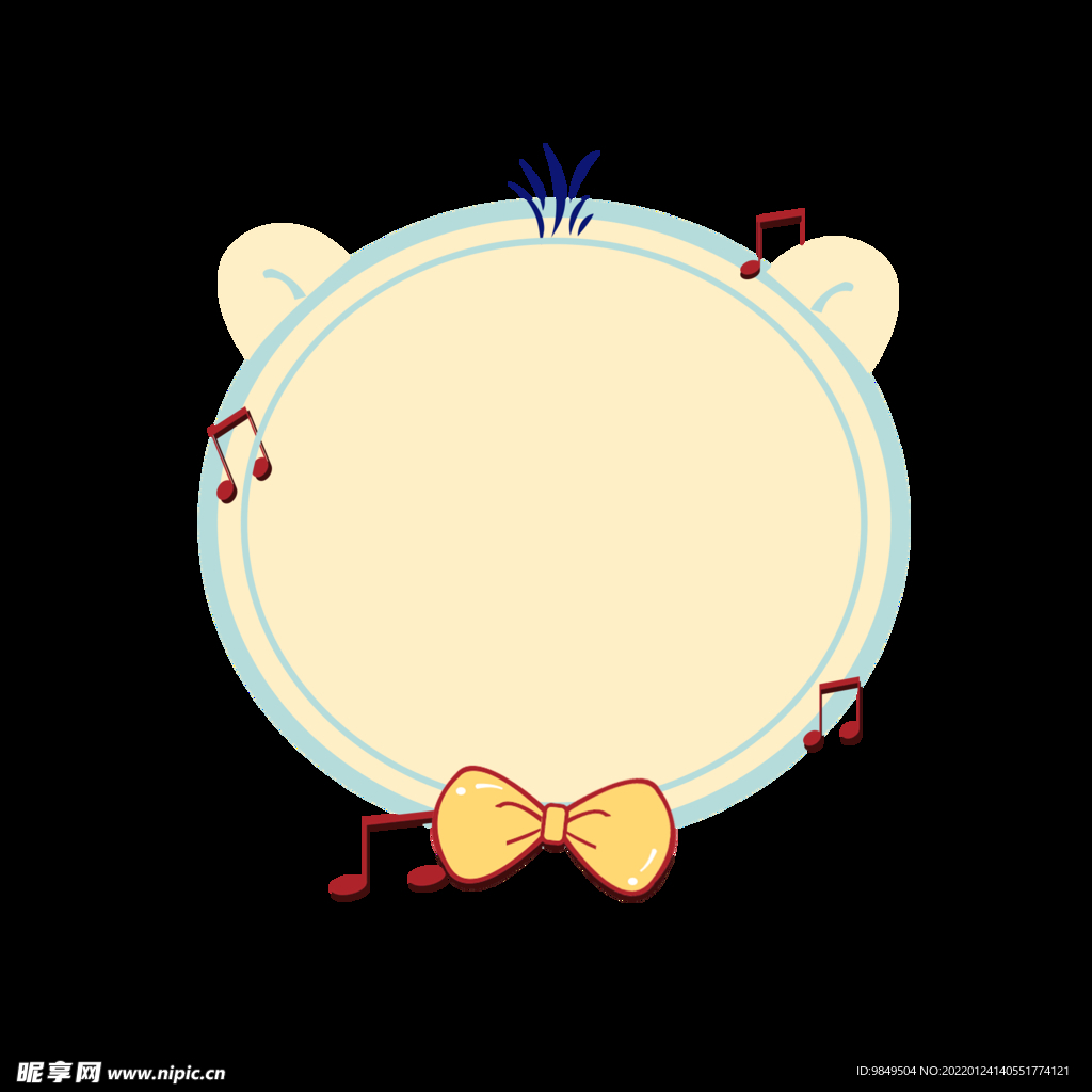 卡通边框PNG 可爱相框 标签