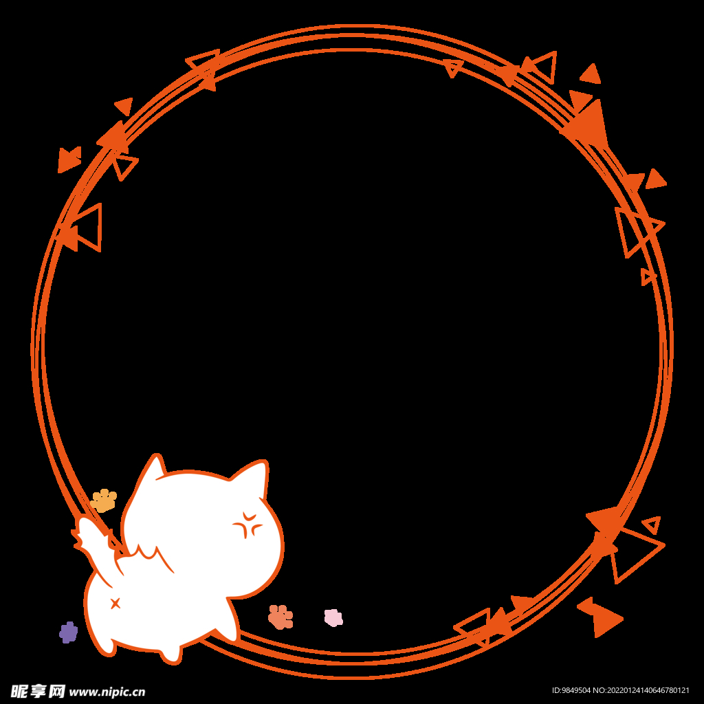 卡通边框PNG 可爱相框 标签