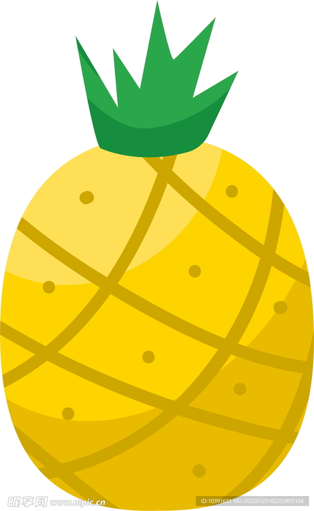 矢量菠萝 水果