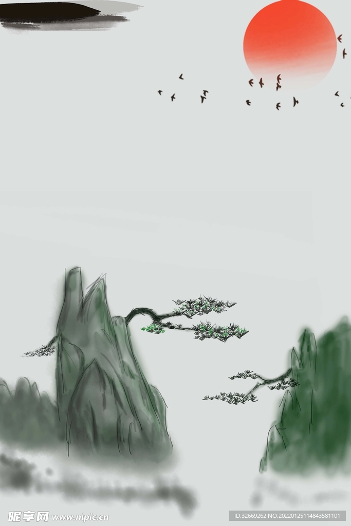 水墨背景