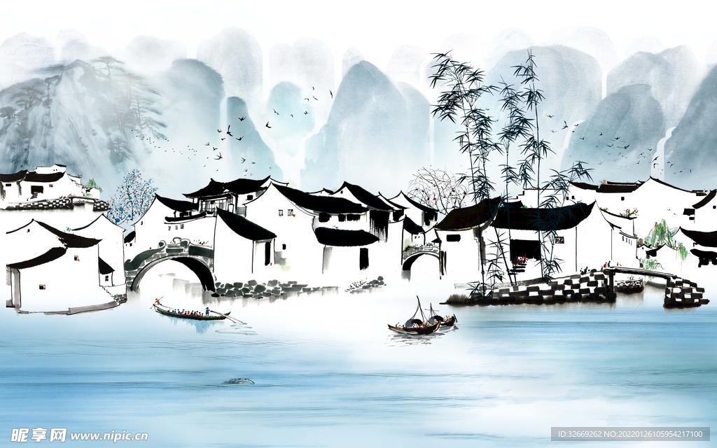 水墨背景