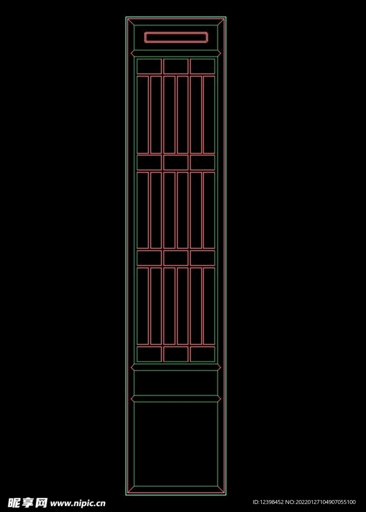 中式门窗CAD素材图块
