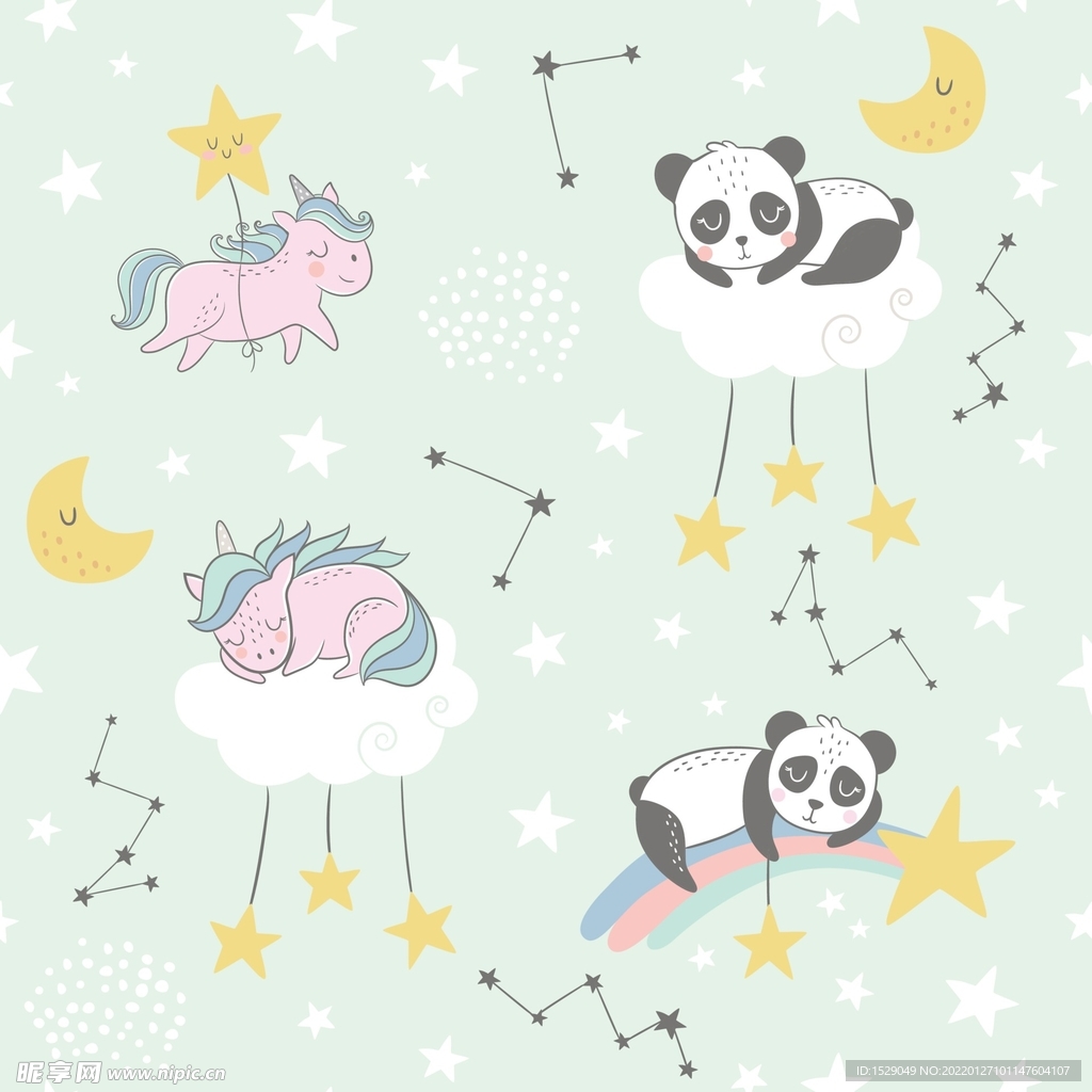 卡通印花 