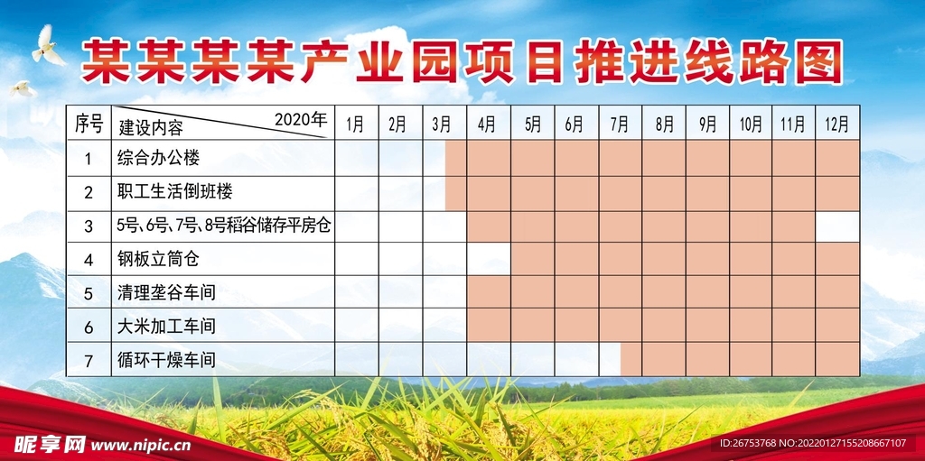 产业园项目推进线路图