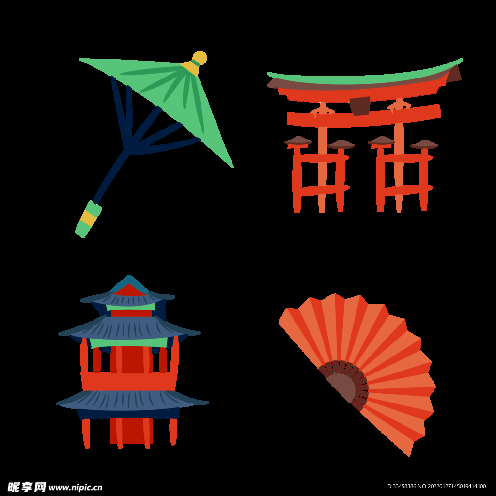 4款日本风格元素