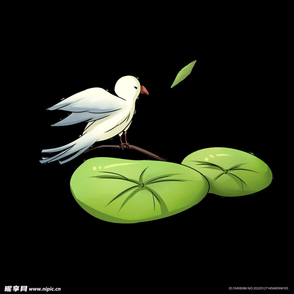 传统文化白露插画