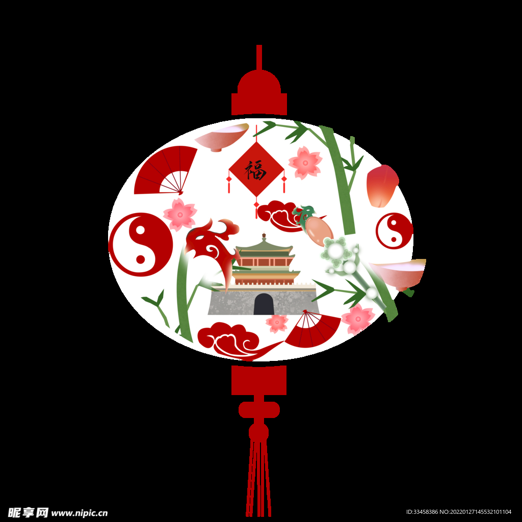 中国风国潮新年喜庆传统文化