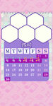 粉色紫色可爱日历模板