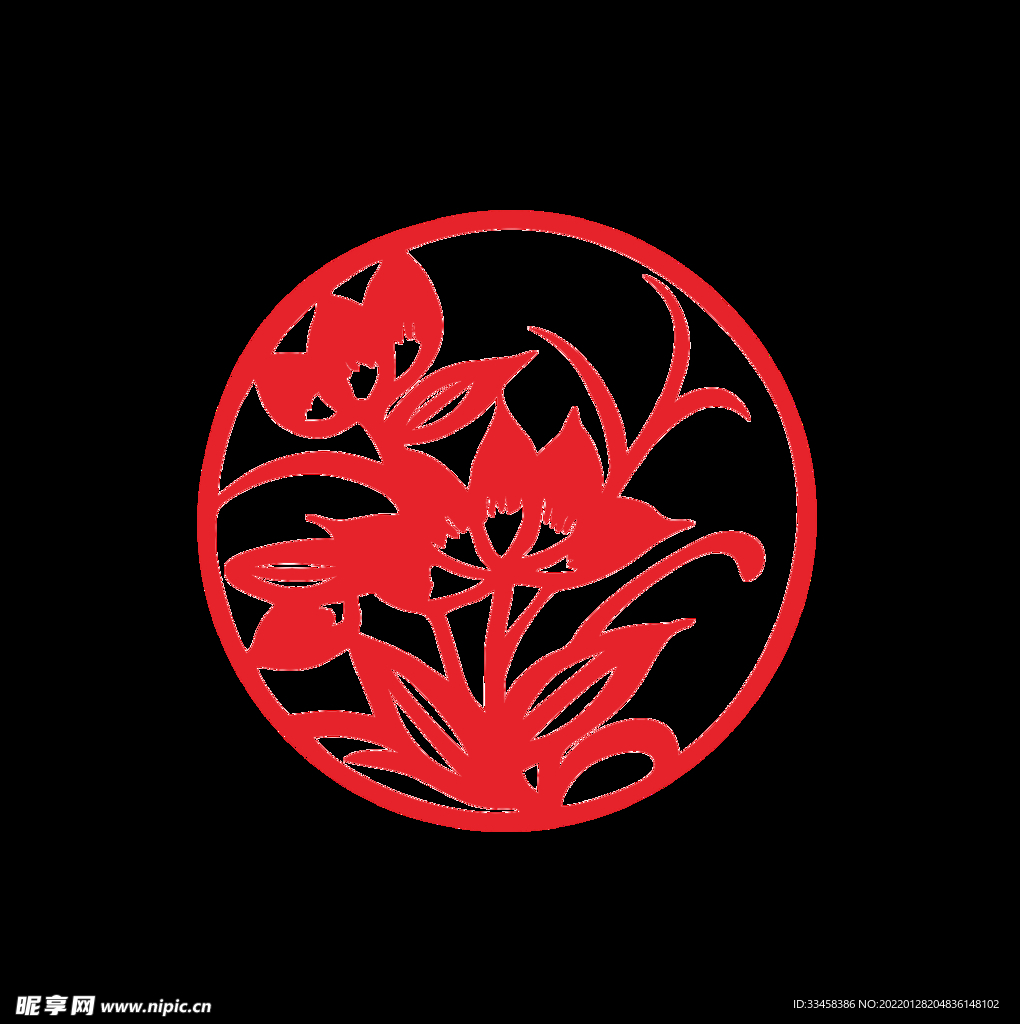 中国传统花样剪纸