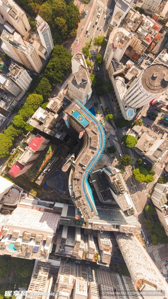 城市建筑空间背景素材