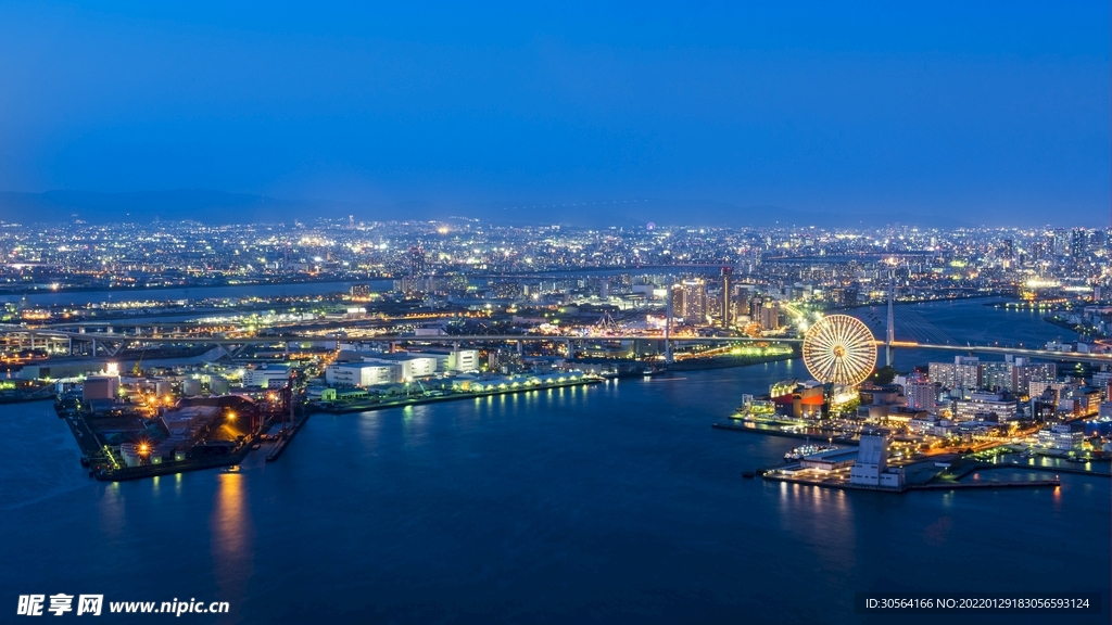 城市建筑港口背景素材
