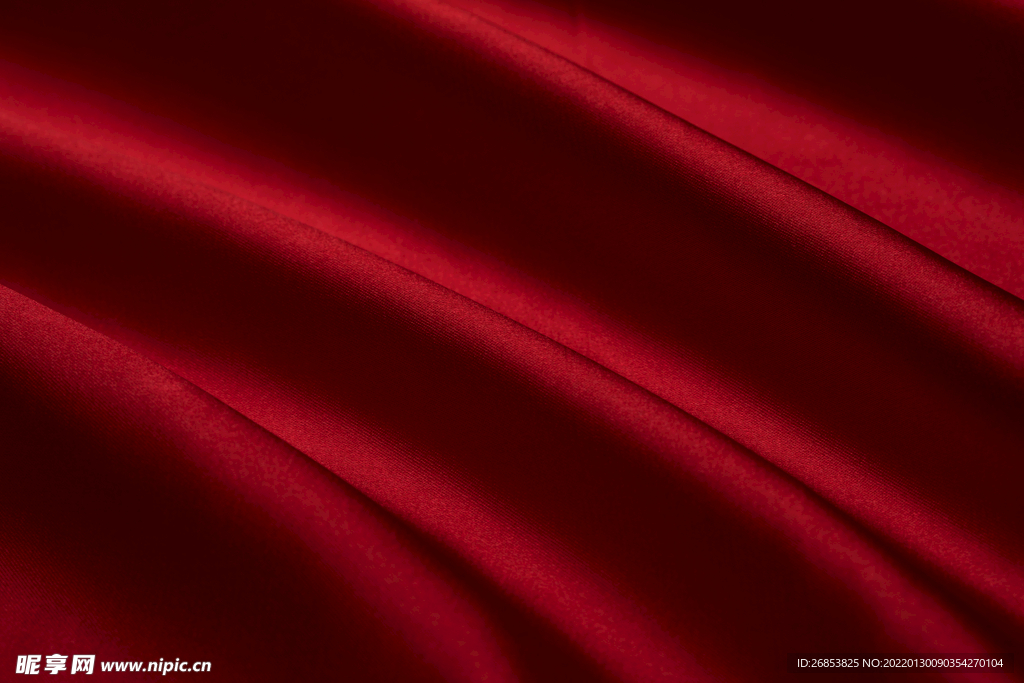 红色丝绸背景 