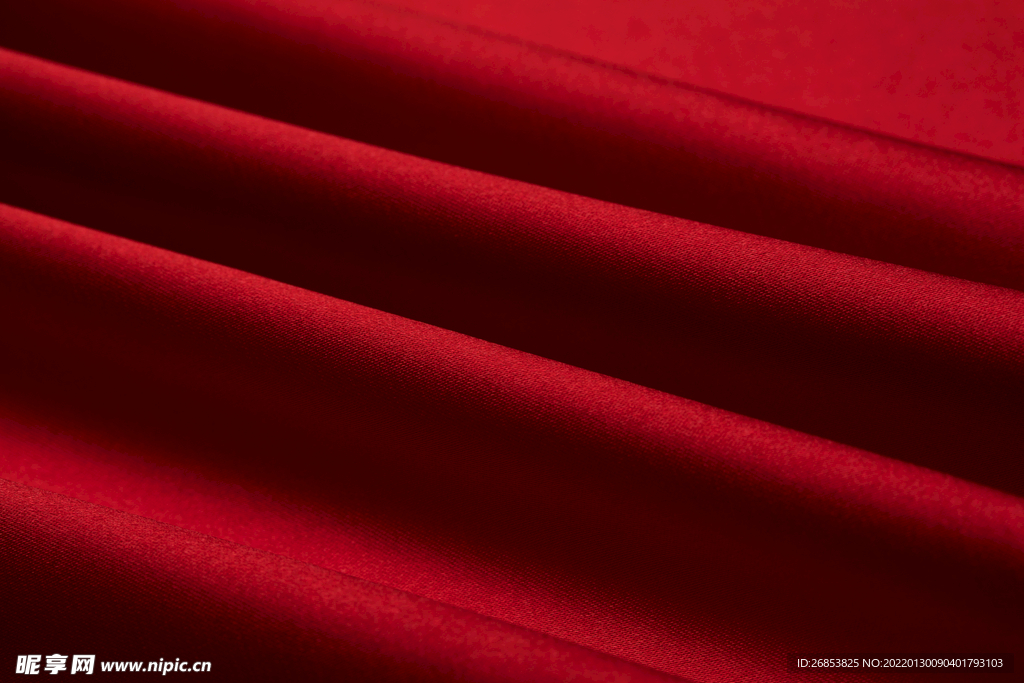 红色丝绸背景 