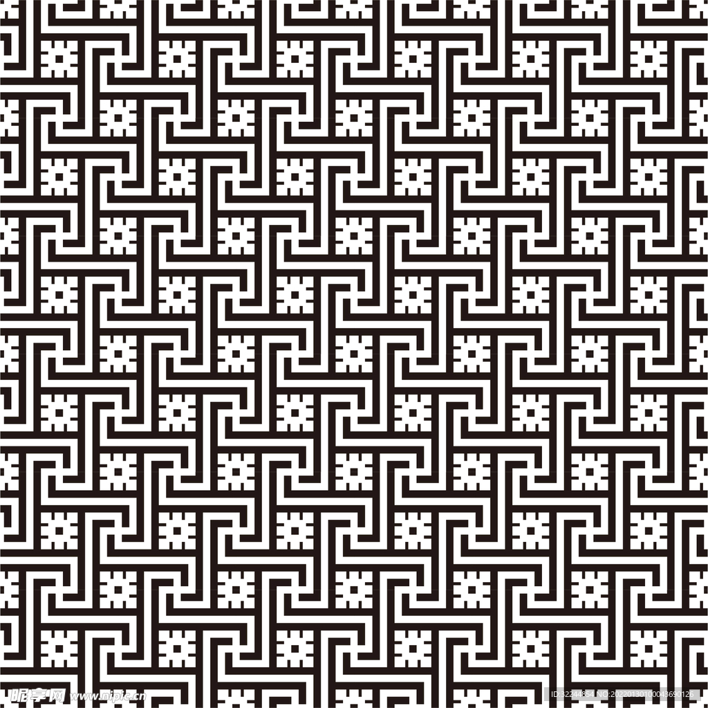 欧式几何 方格子 印花 地毯纹