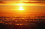 蓝天 白云 云朵 夕阳 湖景 