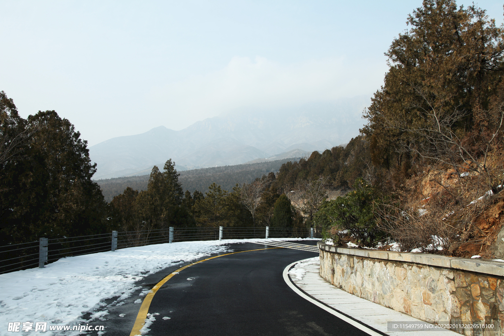 太室山景区冬景