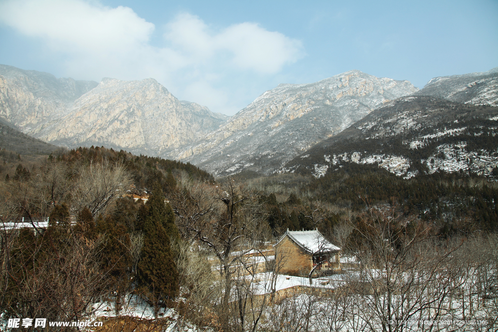 嵩阳景区冬景