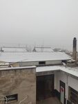 房屋上的积雪